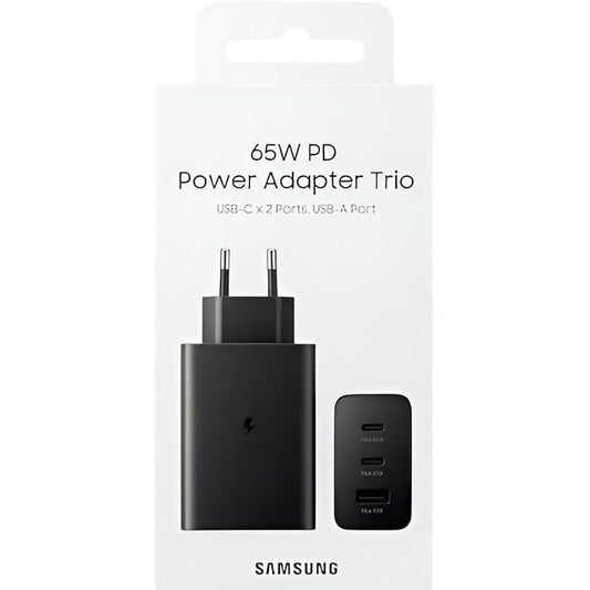 65W fast charger adapter with USB-C power delivery for fast charging
